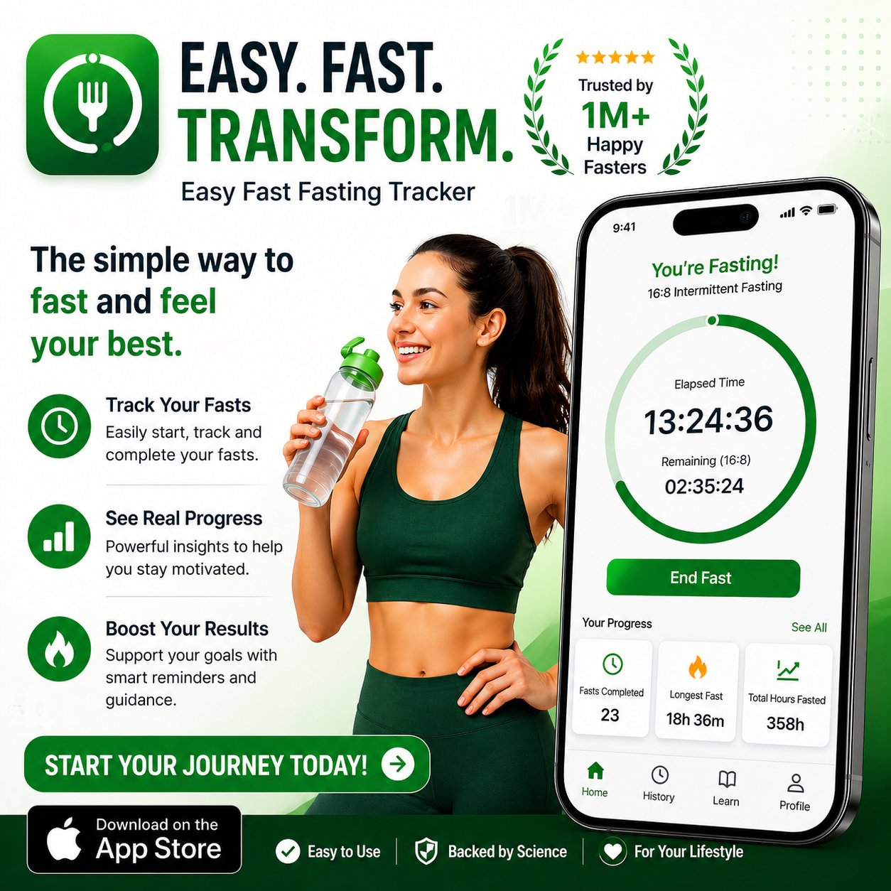 Easy Fast app on iPhone